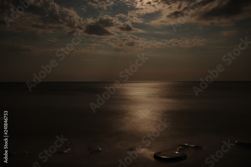 Fotografie Landscape moonlight in the sea