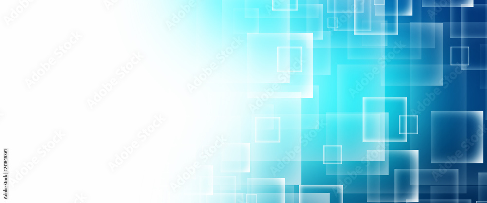 Abstract Blue squares background