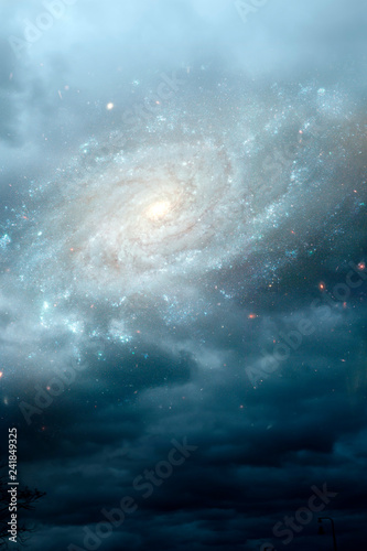 Mystical background with stars Universe galaxy like magic mystic  concept 