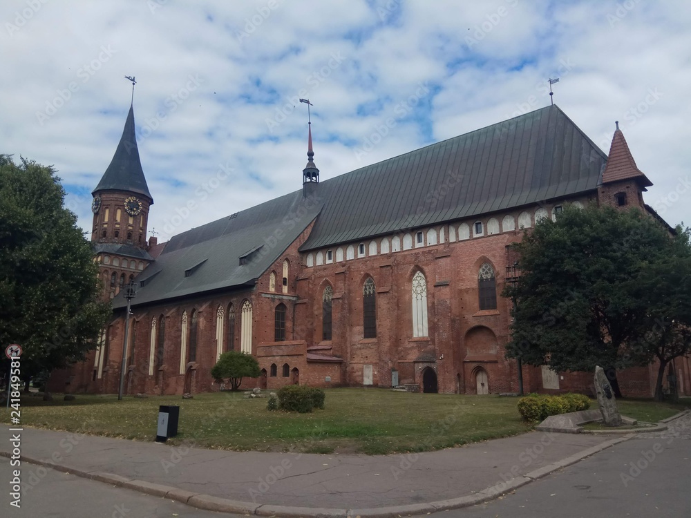 Obraz premium Cathedral on the island of Kant in Kaliningrad.