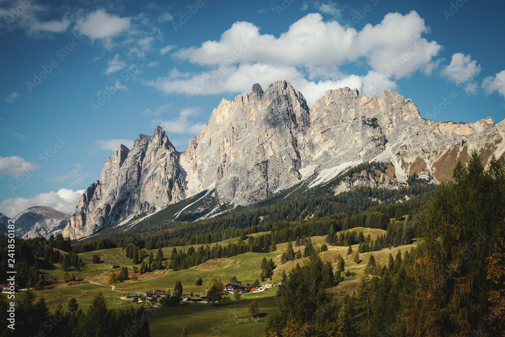 Beautiful Italy Alpine Mountains Dolomites