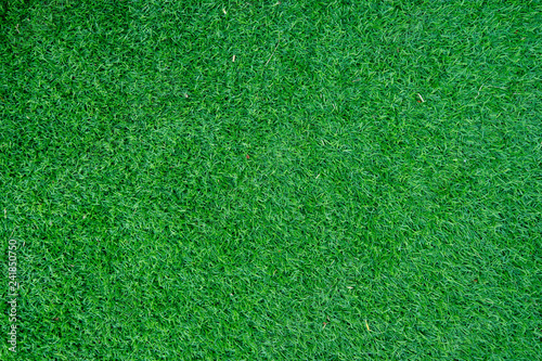 Green decoration artificial grass use for sport background.