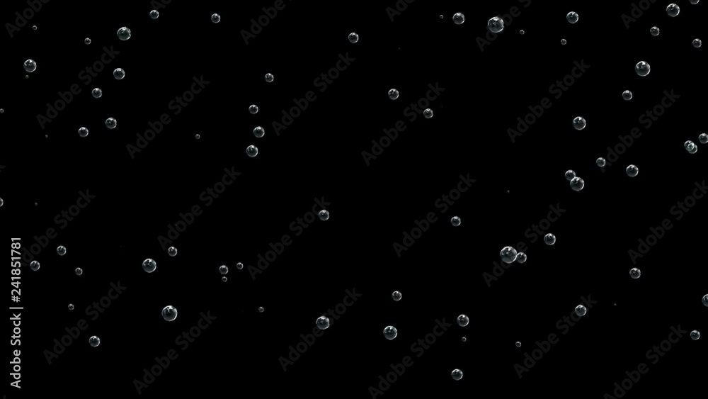3d animation of bubbles moving and floating on a black background. 3d animation of bubbles moving and floating on a black background.