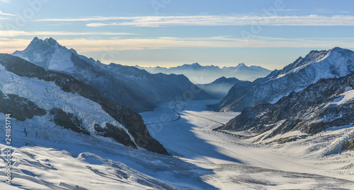 Mountain scene from Jungfraujoch Station photo