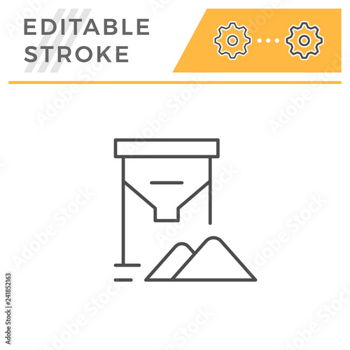 Grain tank line icon