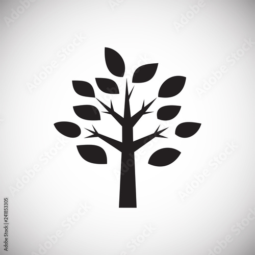 Tree icon on white background for graphic and web design, Modern simple vector sign. Internet concept. Trendy symbol for website design web button or mobile app