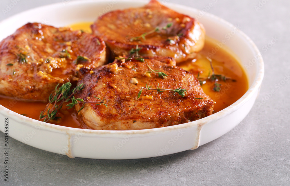 Spicy meat chops with gravy Spicy meat chops with gravy