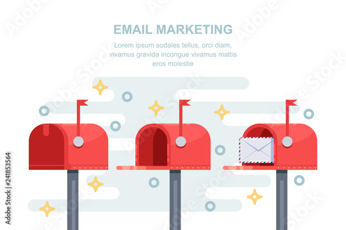 Fotografia Mail, email marketing strategy business concept