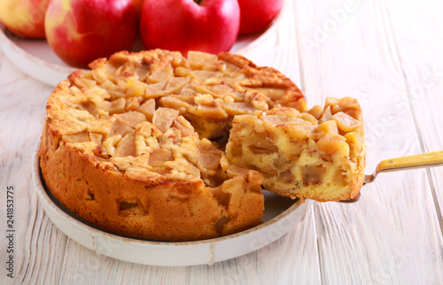 Apple cinnamon upside down cake photo