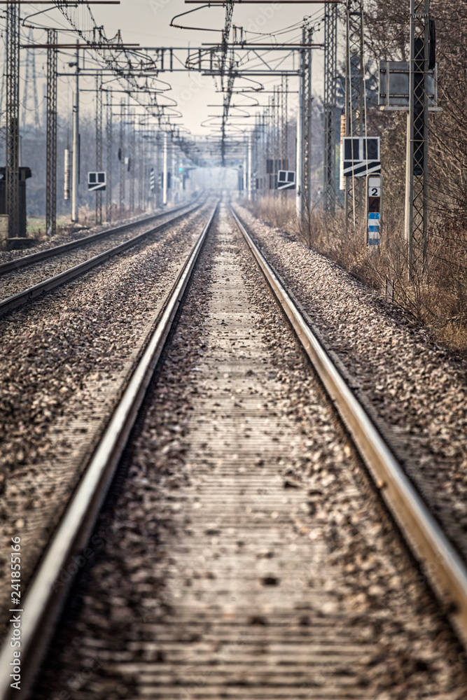 Single rail perspective view