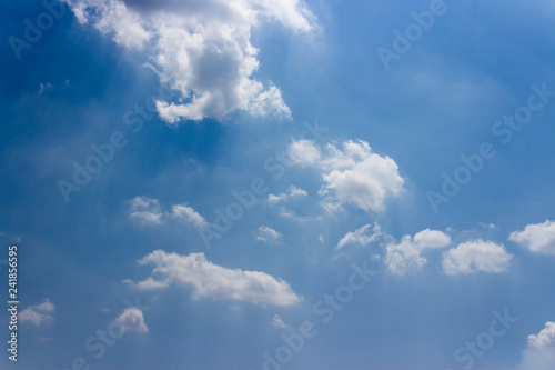 Sky background concept  White cloud in blue sky