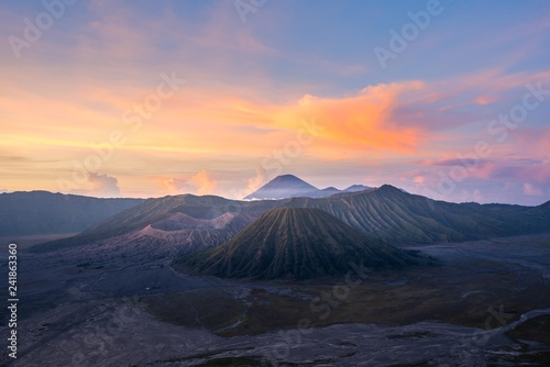 Bromo mountain , sunrise time, beautiful color. © happystock
