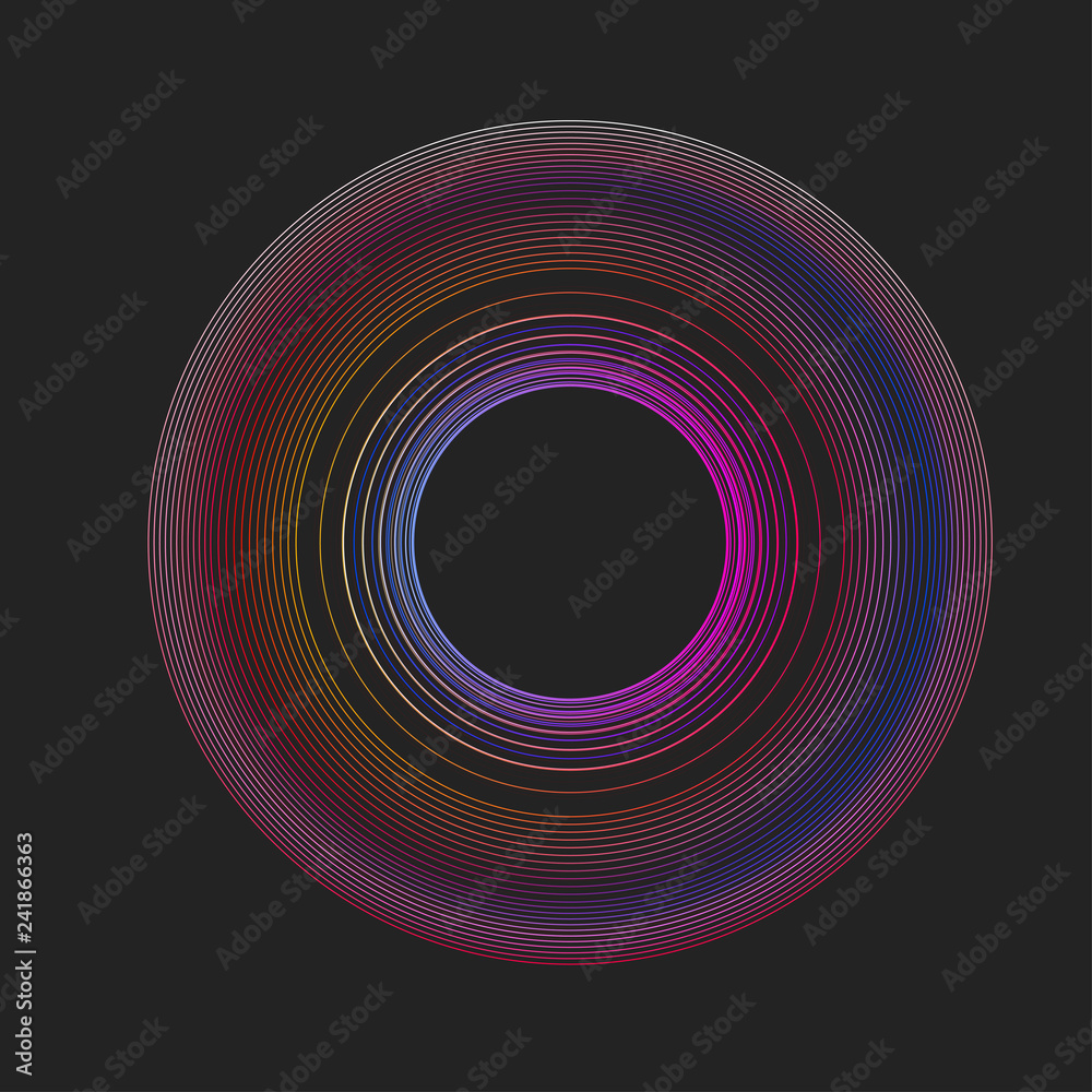circle color music wave circle color music wave