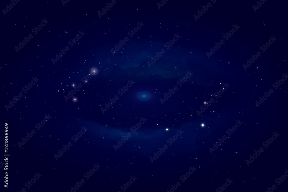 Fototapeta premium Milky way galaxy. Vector background
