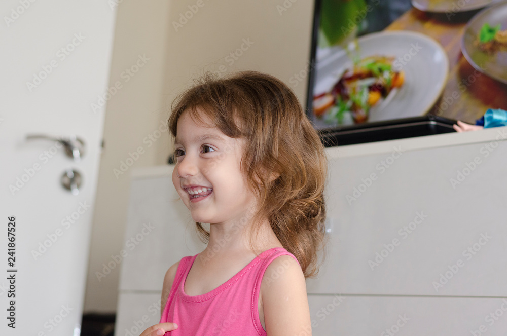 Small angel beauty, playing in the room Small angel beauty, playing in the room