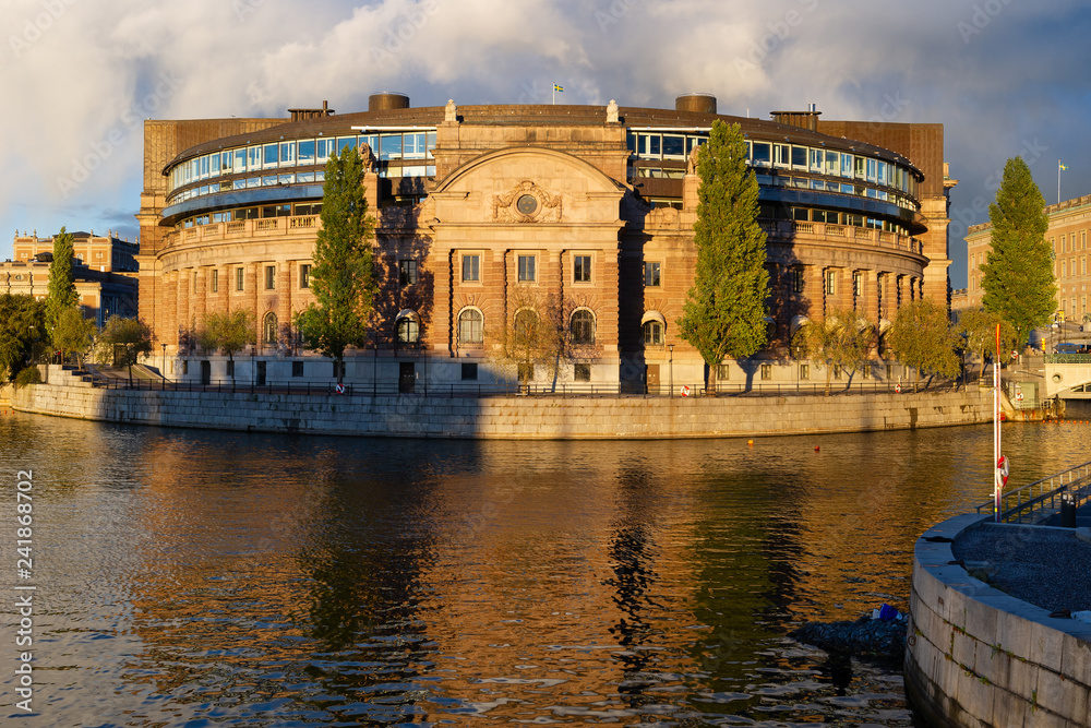 Fototapeta premium Parliament House in Stockholm, Sweden