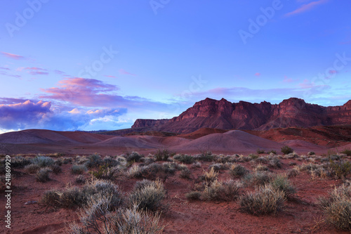Desert sunset in Warner Valley, nearby St George, Utah
