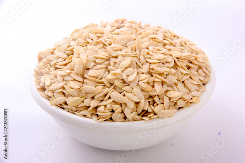 pumpkin seeds in bowl photo