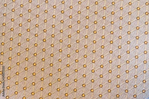 Photo of fabric with a diamond pattern. Place for your text.