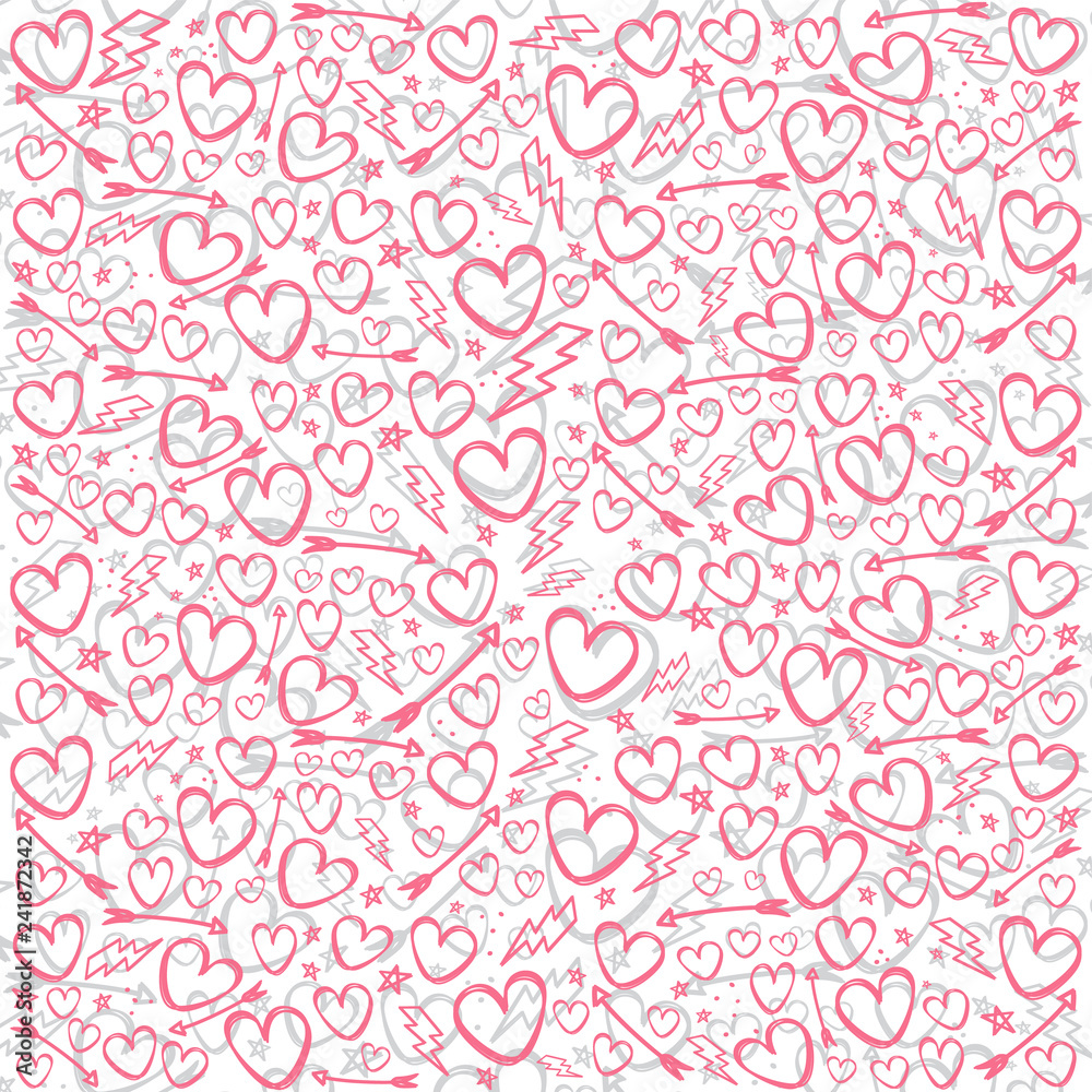 valentines day doodle sketch art