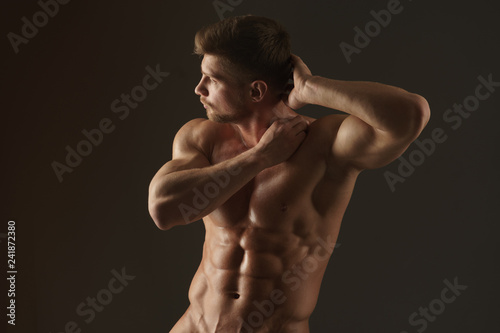 muscular young man