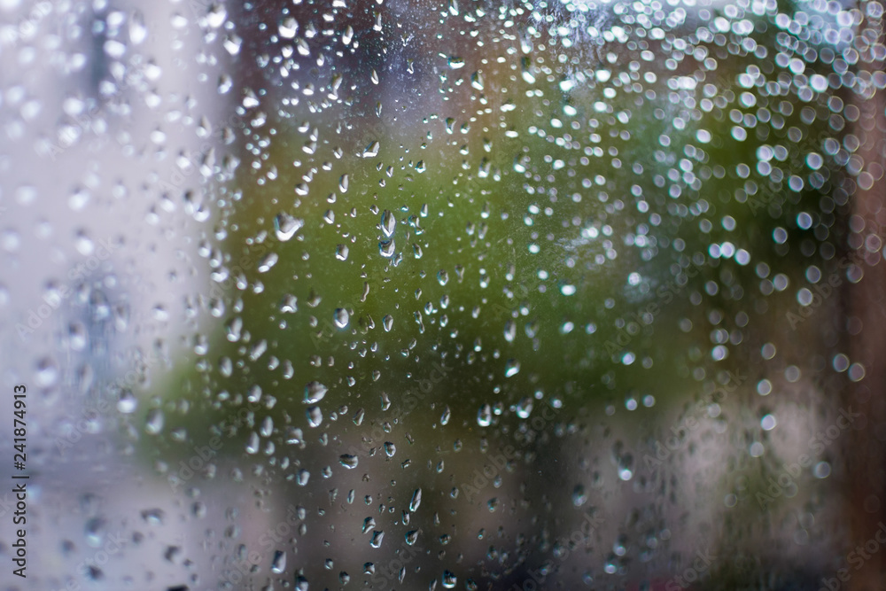 rain drops on the window