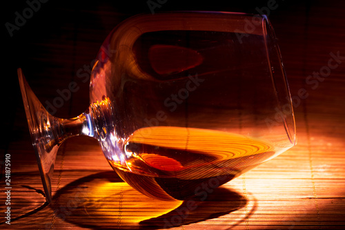 glass of amber skate