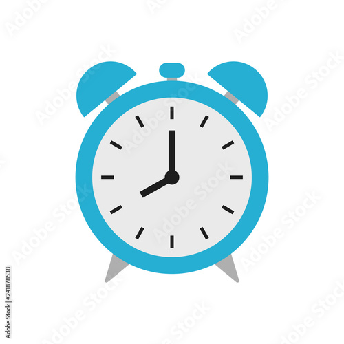 Alarm clock colored vector icon