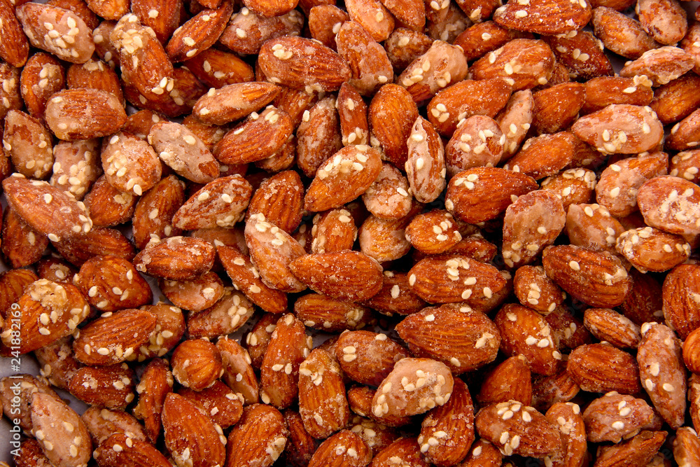 Honey almond in bowl