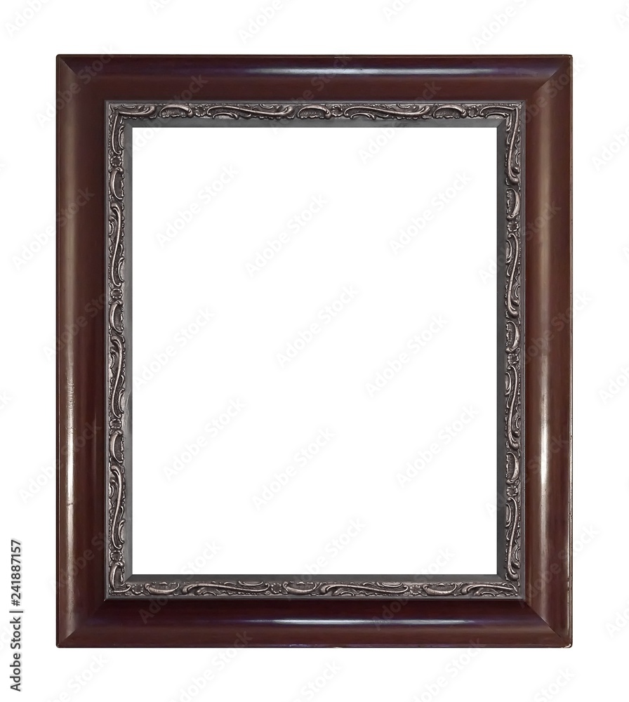 Wooden frame for paintings, mirrors or photo isolated on white background Wooden frame for paintings, mirrors or photo isolated on white background