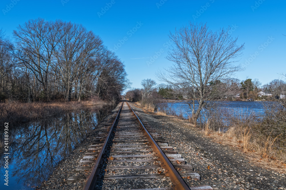 Tracks and Lake