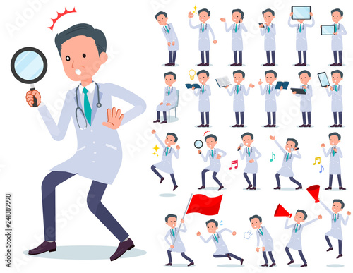 flat type Doctor old man_Action