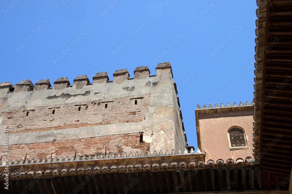 Myrtle courtyard in the Palace of the Comares of the Alhambra in Granada Myrtle courtyard in the Palace of the Comares of the Alhambra in Granada