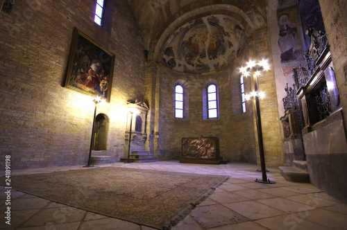 Canvas Print Prague / Czech Republic - January 01 / 2019: Interior view of Basilica of St