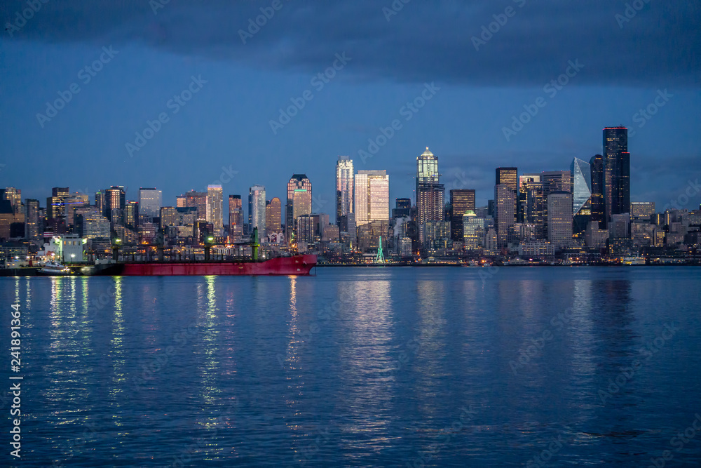 Evening Seattle Skyline 2