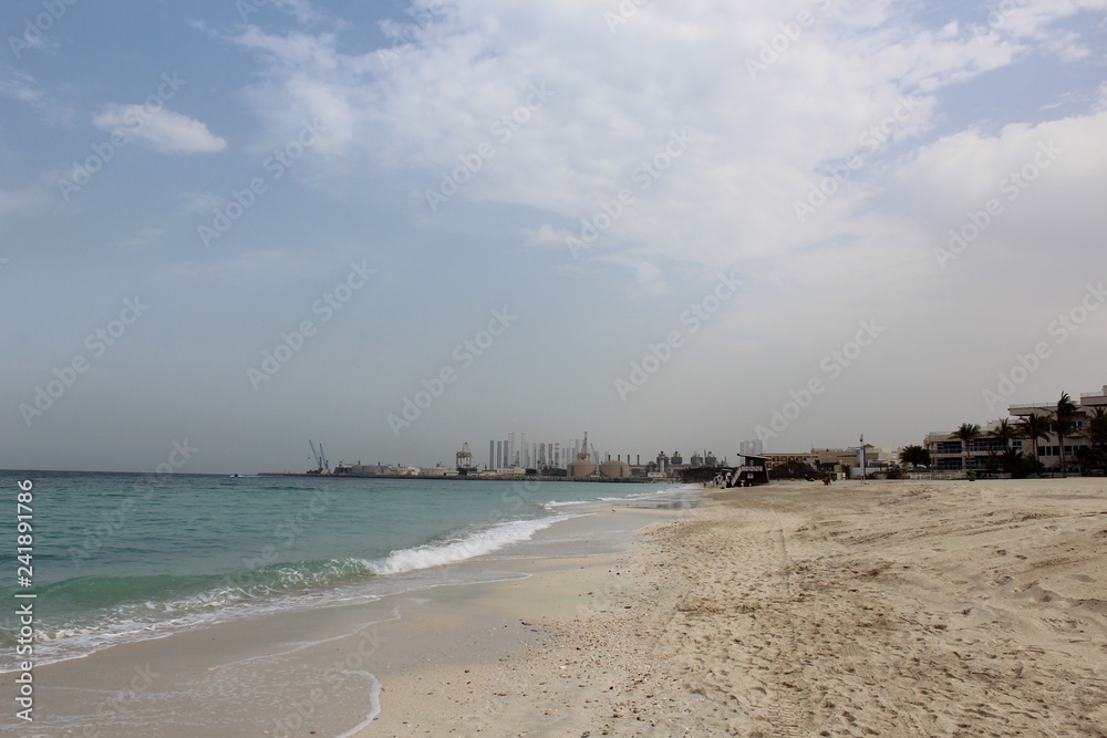 Beach and sea. UAE.