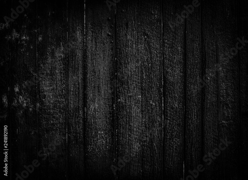 dark background of old black wooden boards