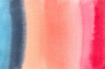 Fotobehang Ombre Regenboog aquarel strepen kleurverloop  © wrongorright