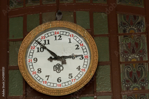 old wooden clock