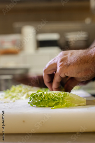 Chef is making food