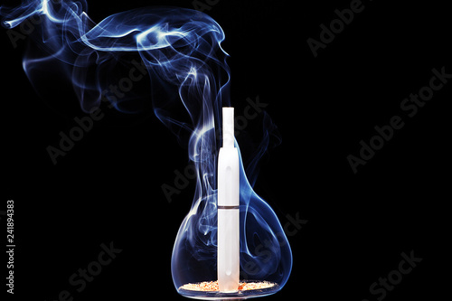 electronic smoke device dark background nobody   photo