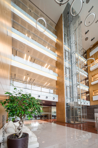 modern office lobby hall interior