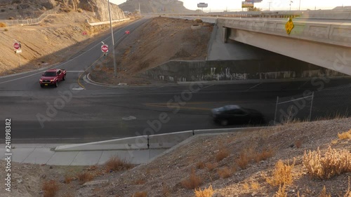 Freway overpass under bridge photo