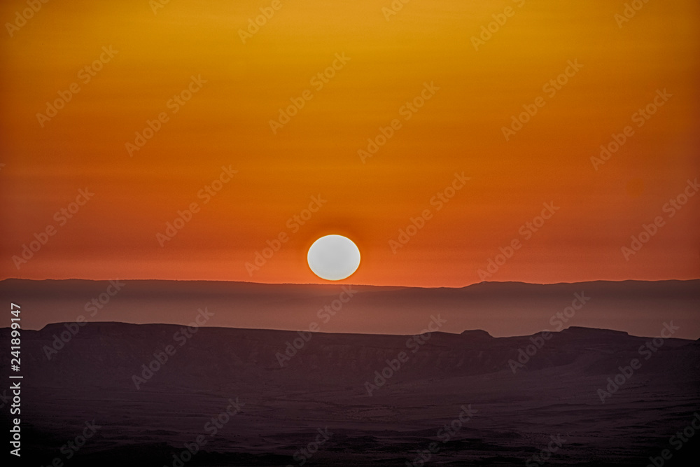 Sunrise Over the Maktesh Ramon Crater