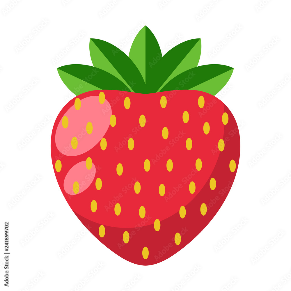 Obraz premium Strawberry Illustration - Strawberry isolated on white background