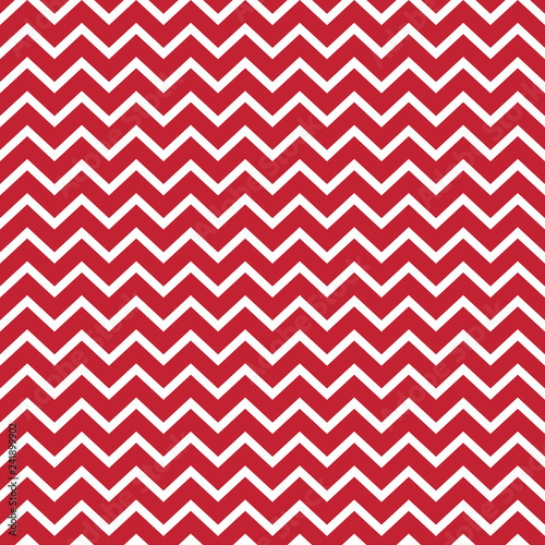 Chevron Seamless Pattern - Bold red and white chevron or zig zag pattern