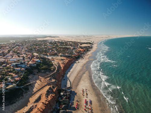 Vista aérea de Canoa Quebrada, Ceará, Brasil