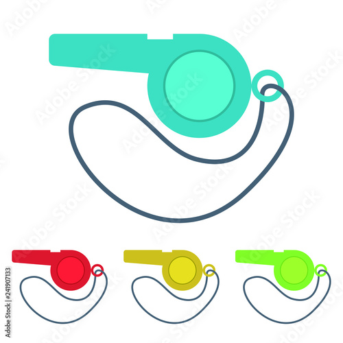 Whistle vector design illustration