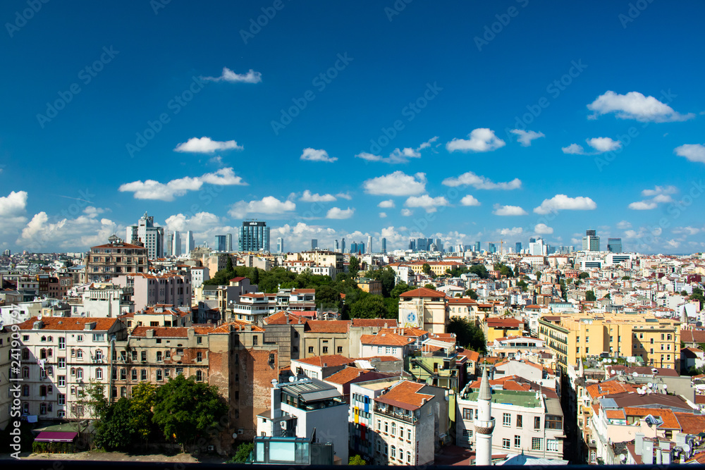 Cityscape of Beyoglu District of Istanbul
