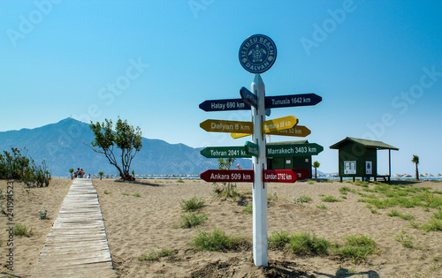 Fototapeta Naklejka Na Ścianę i Meble -  Iztuzu (Caretta caretta) Beach, Dalyan, Mugla, Turkey